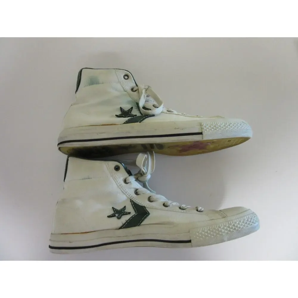 CONVERSE John Varvatos White 11 High Top Canvas All Star Sneakers - Picture 10 of 11